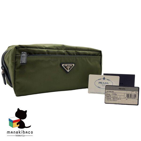 楽天市場】プラダ PRADA 化粧ポーチ メイクポーチ マルチケース 三角
