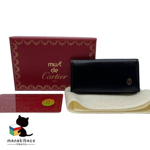 楽天市場】カルティエ サファイアライン キーケース レザー ネイビー