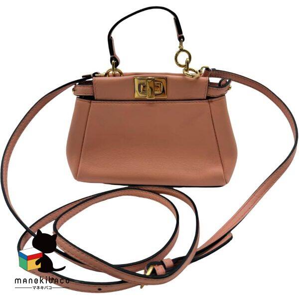 FENDI ハンドバッグ　ピーカブー　2way ピンク　ターンロック　ショルダー 楽天市場】フェンディ FENDI ハンドバッグ ショルダーバッグ