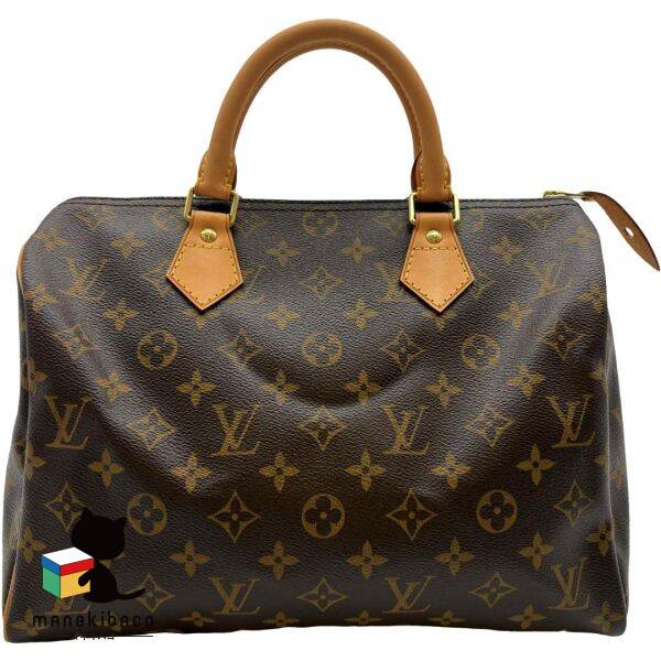 ルイ・ヴィトン LOUIS VUITTON モノグラム M41526 スピーディ30 モノグラム ハンドバッグ ボストン ブランド 旅行 ビジネス プレゼント ギフト レディース ランクA 女性用バッグ 【中古】｜manekibaco