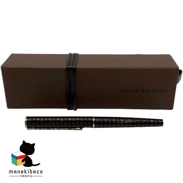 ルイヴィトン LOUIS VUITTON  N79154 ジェット機ボールペン ダミエ 赤銅色 箱 位置付けるA  小物 【中古】 バッグ・小物・ブランド雑貨-その他