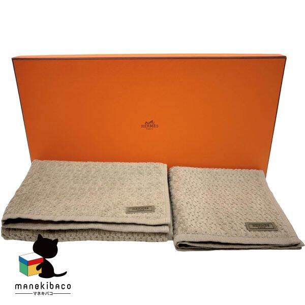 楽天市場】エルメス HERMES フェイス タオル セット オレンジ