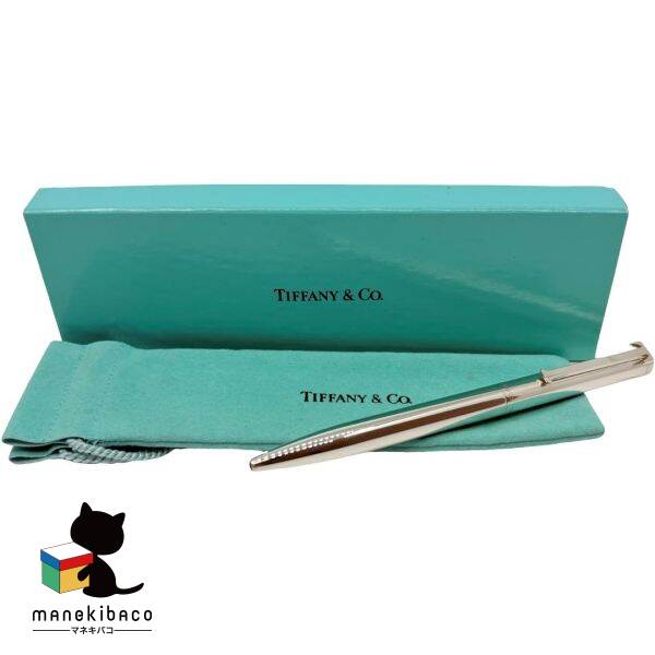 TIFFANY&Co.　ティファニー　ミニボールペン　紐付き　箱　保存袋　説明書 すぐ届く！Tiffany ティファニー T クリップ ボールペン