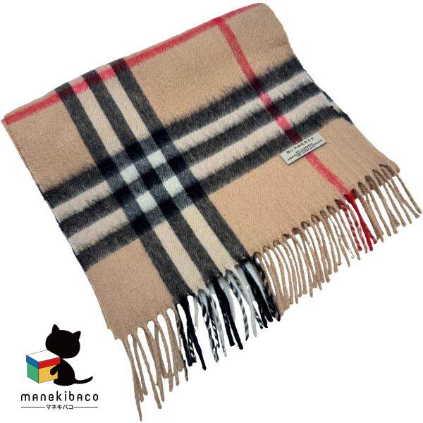 新品タグ付き☆BURBERRY カシミヤ　マフラー BURBERRY バーバリー マフラー MU DF MED TO GC SCF 8095699