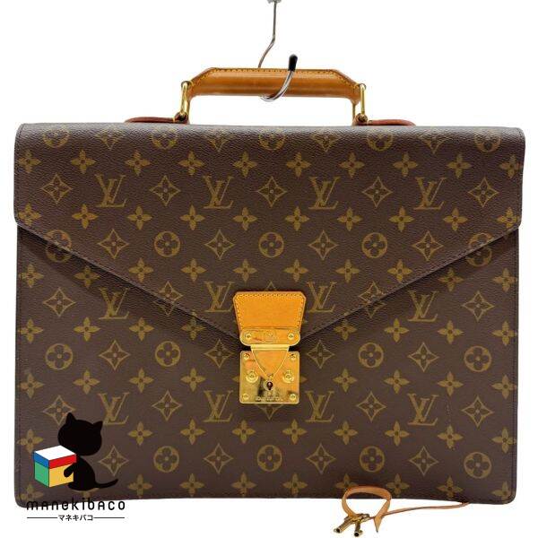 【鑑定済】ルイヴィトン ビジネスバッグ 鍵付き エピ セルヴィエット コンセイエ LOUIS VUITTON ルイヴィトン ビジネスバッグ エピ