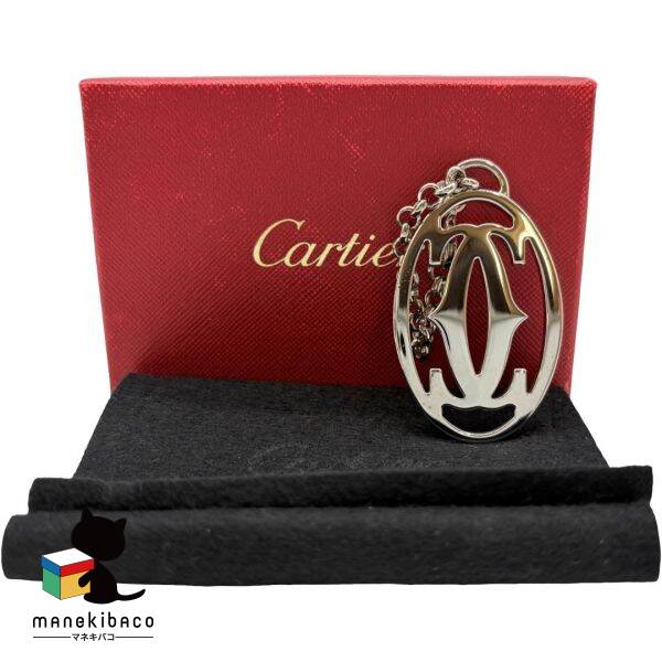 楽天市場】美品 Cartier カルティエ 2C ロゴマーク キーホルダー