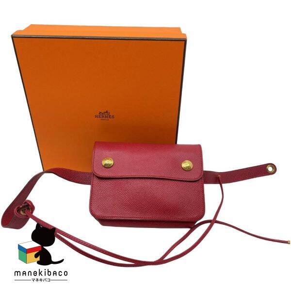楽天市場】HERMES エルメス ポシェットグリーン ウエストポーチ
