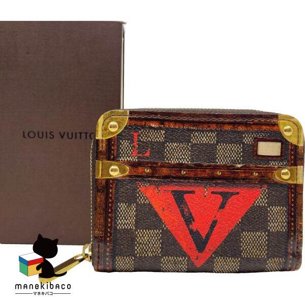 ルイ・ヴィトン LOUIS VUITTON ダミエ 新品負けず劣らず M52745 ジッピーコインパース ブートひと休み ダミエ コンパクトウォレット 箱 序列付けるA 紙入れ 【中古】