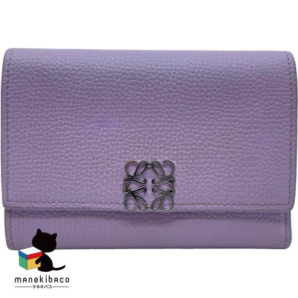 楽天市場】LOEWE ロエベ コンパクト 3つ折り 財布 アナグラム レザー