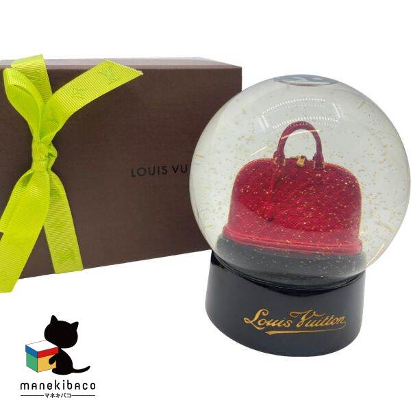 Louis Vuitton ミニチュアバッグスノードーム ルイ・ヴィトン「ヴィヴィエンヌ｣型ふわふわシアリングのバッグ＆“雪の