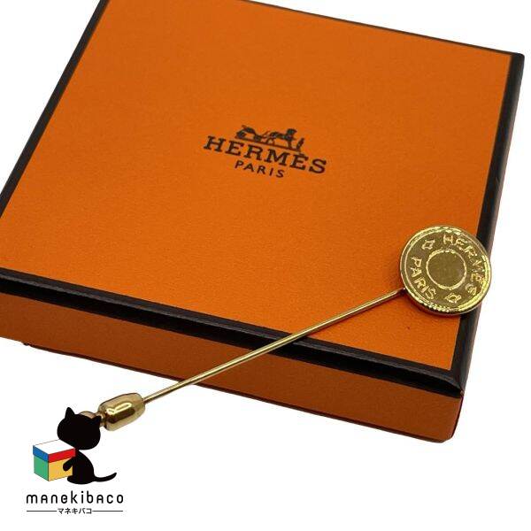 楽天市場】エルメス 馬 ホース モチーフ ピンブローチ ゴールド メッキ