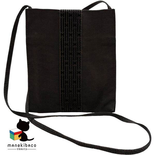 エルメス HERMES ブラック エールライン ポシェット ショルダ グレー ランクA バッグ 【中古】｜manekibaco