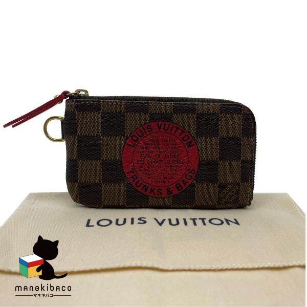 ルイ・ヴィトン LOUIS VUITTON ダミエ N61742 T＆M ポシェットクレ ダミエ 布袋 小物 【中古】｜manekibaco