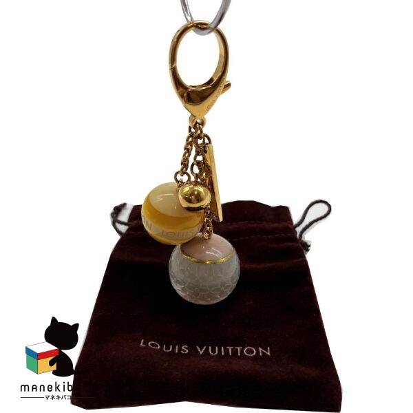 ルイ・ヴィトン LOUIS VUITTON ゴールド M65642 ミニ幽客 御徒面子引きつける しろがね色 黄 手当たり引きつける 布袋 位置づけるA 小物 【中古】