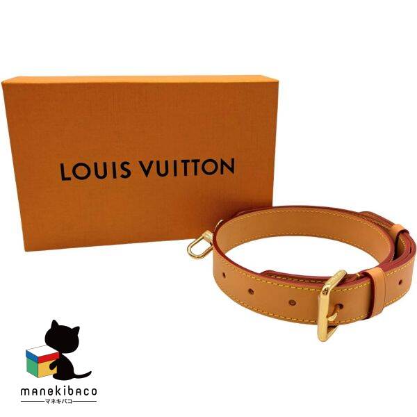 ルイ・ヴィトン LOUIS VUITTON ライトブラウン ショルダーストラップ NEW VVN ヌメ革 バッグ用 付属品 箱 ランクS 小物 【中古】