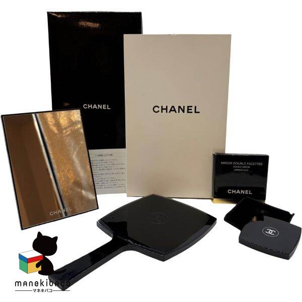 CHANEL ブラック ハンドミラー スクエア 楽天市場】CHANEL シャネル ハンドミラー スタンドミラー 2WAY 手鏡