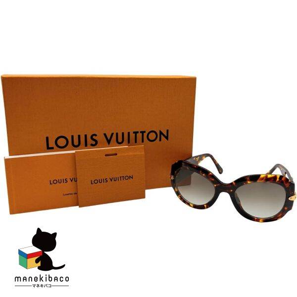 ルイ・ヴィトン LOUIS VUITTON ブラウン Z1133E パリテキサス サングラス 眼鏡 べっ甲 紫外線対策 ファッション小物 おしゃれ 箱 冊子 ランクA 小物 【中古】