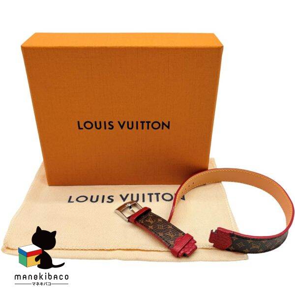 ルイ・ヴィトン LOUIS VUITTON モノグラム タンブール時辰儀三尺帯 モノグラム 赤 R15231 時辰儀属する品 替え三尺帯 箱 布袋 序列付けるA 小物 【中古】
