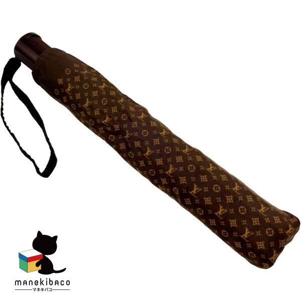 ルイ・ヴィトン LOUIS VUITTON モノグラム M70123 パラプルュイオンデー 折畳み傘 モノグラム 茶 ワンタッチ開閉 位置づけるA  小物 【中古】