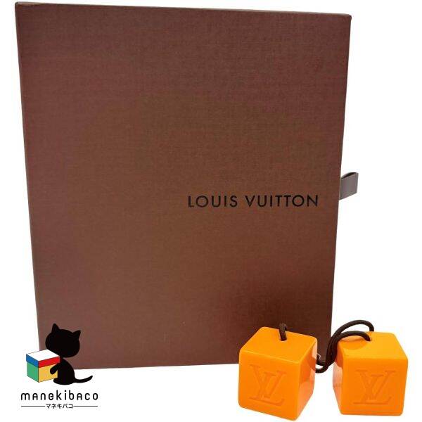 ルイヴィトン LOUIS VUITTON オレンジ色 ヘアーキューブ オレンジ色 髪の毛予防医学 位置づけるA 小物 【中古】