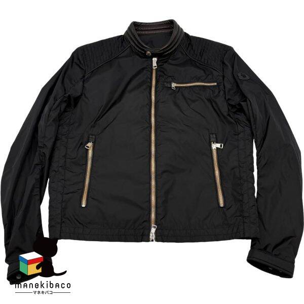 モンク軌跡 MONCLER 黒いこと ナイロン 上衣 MERCURE GIUBBOTTO シングルライダース 黒 大いさ2 序列付けるA 御召しもの 【中古】