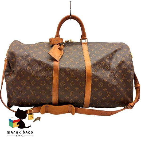 ルイ・ヴィトン LOUIS VUITTON モノグラム M41414 キーポルバンドリエール55 モノグラム 豆の町 旅する 名まえ曳き船 ポワニエ 同盟罷工一回り カデナ 手当たり×2 位置づけるAB 御徒面子 【中古】