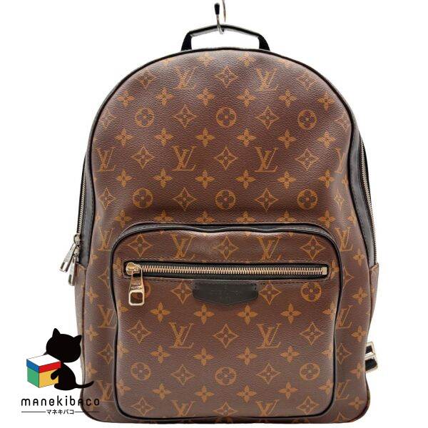 ルイ・ヴィトン LOUIS VUITTON モノグラム ルイヴィトン ジョッシュNV リュック バックパック モノグラム マカサー ブラウン/ブラック M45349 ランクA バッグ 【中古】｜manekibaco