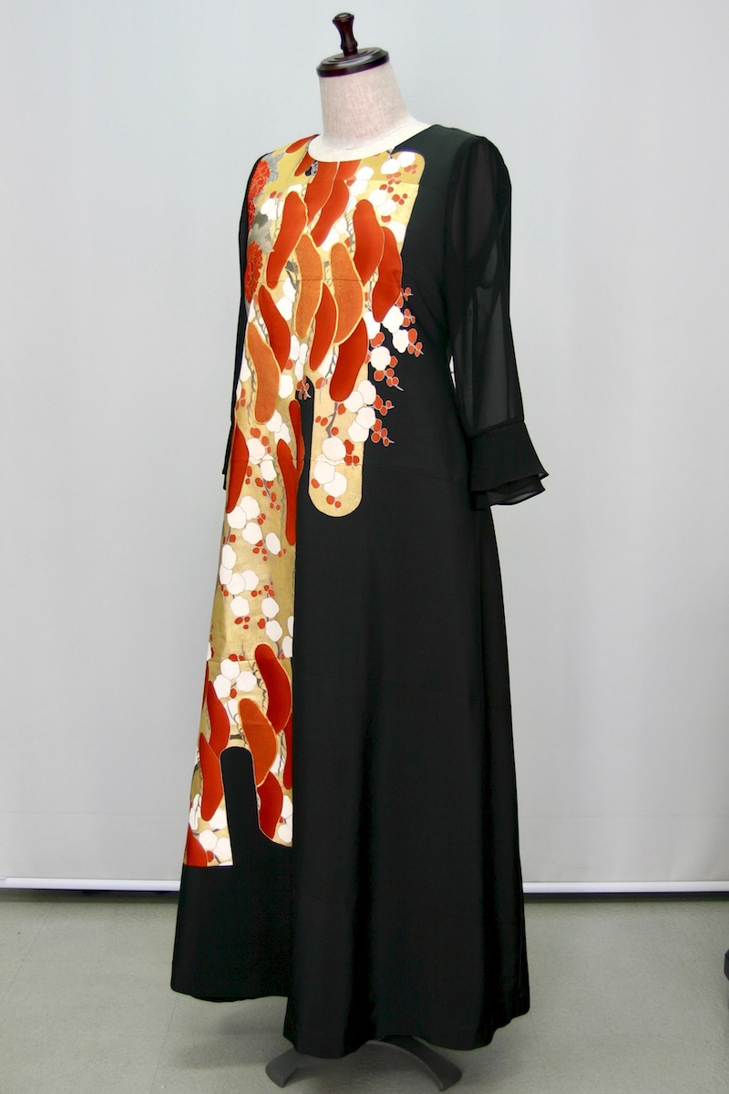 即納最大半額 楽天市場 一点物の正絹留袖ドレス 留袖ドレス 留袖 着物リメイクドレス 和ドレス 結婚式 参列 母親 親族 フォーマルドレス ワンピース 正絹 絹 日本製 送料無料 13号 1134 Mariposa マリポーサ 和雑貨 柔らかい Www E Viar Com