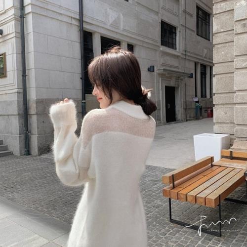 白 ニット ワンピース ニットワンピ モヘア ワンピースかわいい