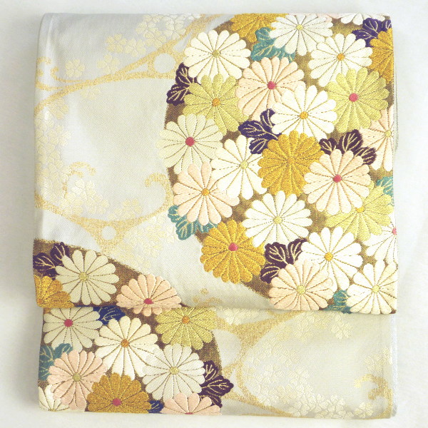 楽天市場】【大決算市 半額】正絹袋帯 まいづる帯〔友禅掛軸重文 日本