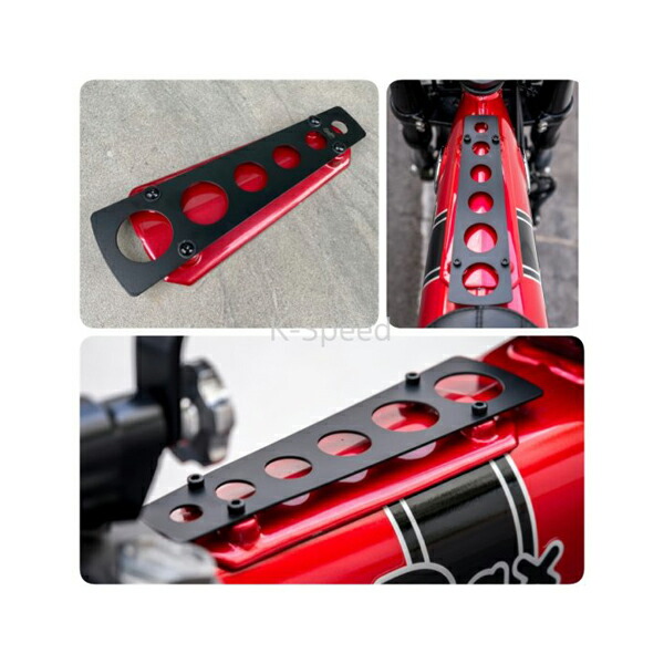 ホンダ ダックス125 センターガード レッド ドレスアップ カスタム