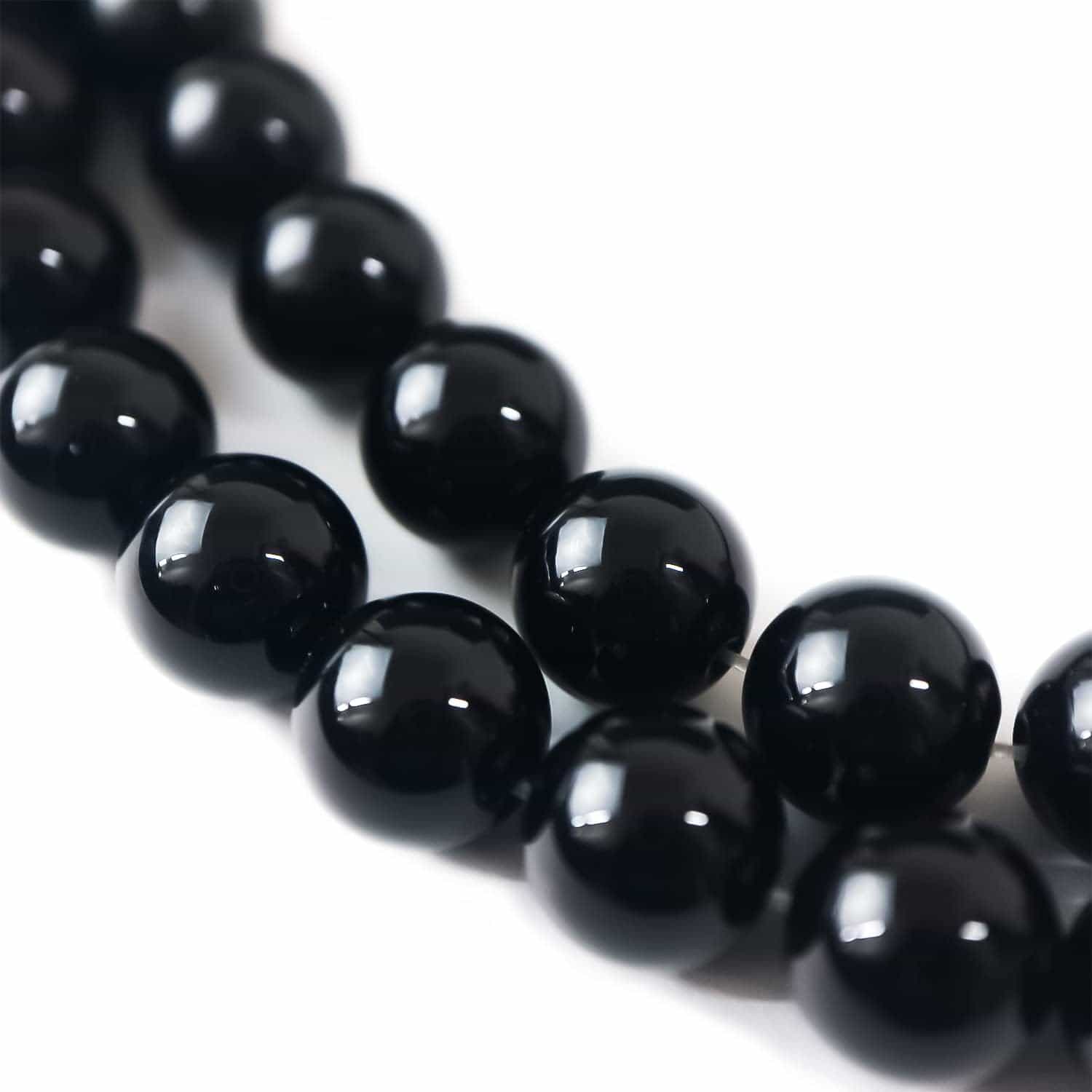 楽天市場】【天然石】ブラックオニキス 黒めのう 黒瑪瑙 ビーズ