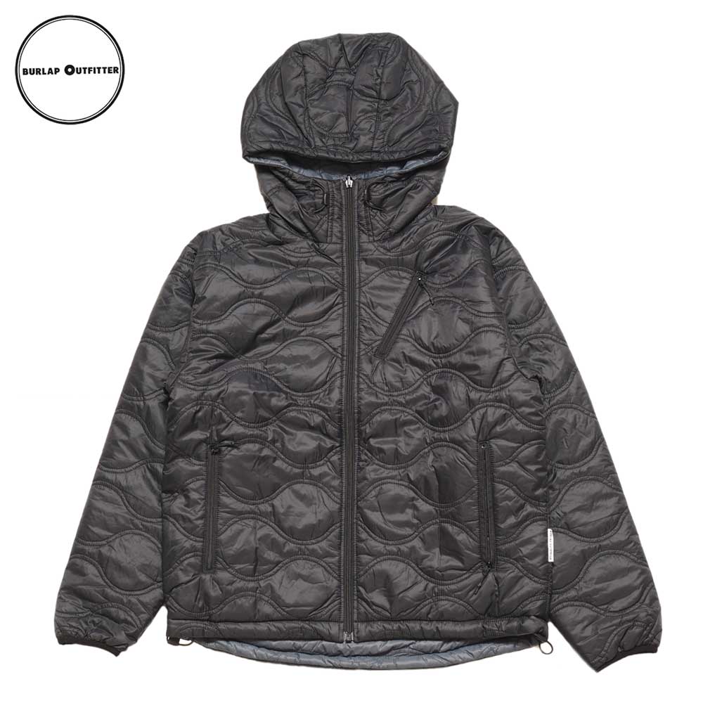 REVERSIBLE PRIMLAOFT HOODIE / BLACK/CHARCOAL / Burlap Outfitter バーラップアウトフィッター