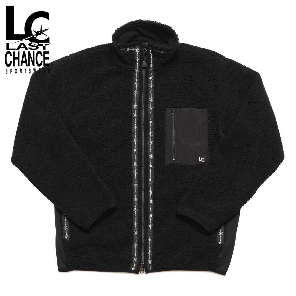 Last Chance 挙げ句の果て汐合い RETRO BOA FULL ZIP JACKET / BLACK
