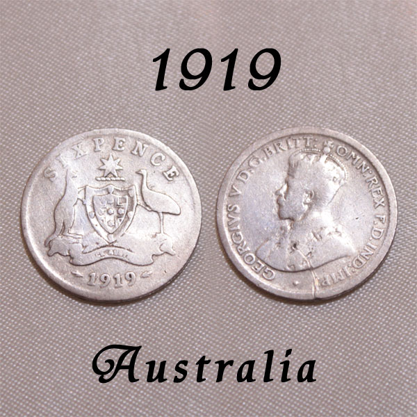 楽天市場】1920年 ジョージ5世 6ペンス 銀貨 前進あるのみ カンガルー