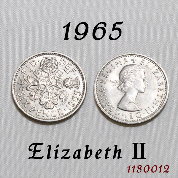 楽天市場】【未流通美品】 1967年 エリザベス2世 白銅貨 イギリス 