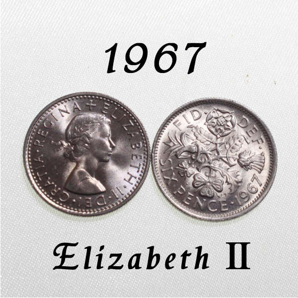 楽天市場】1953年 エリザベス2世初年発行 白銅貨 イギリス ハッピー 