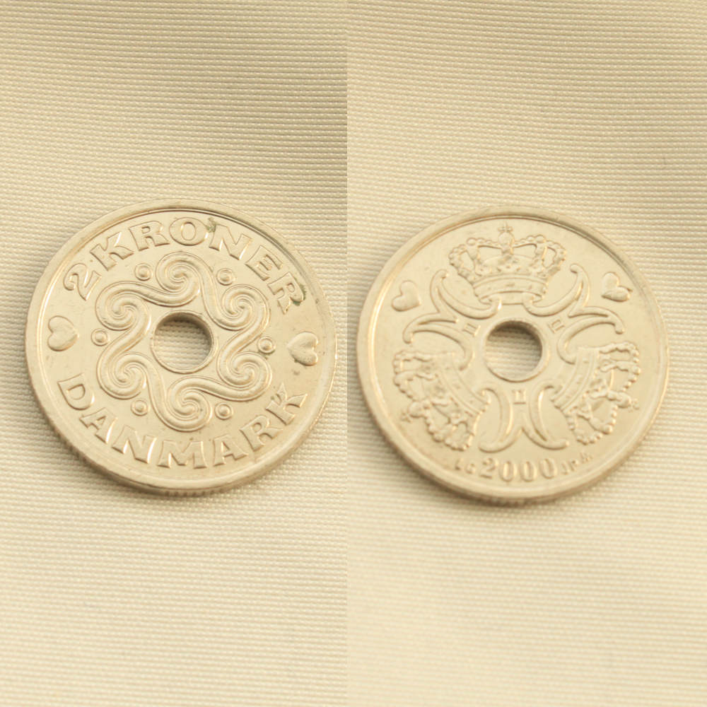 楽天市場】デンマーク王国 2クローネ コイン 極美品 ハート 幸福の国