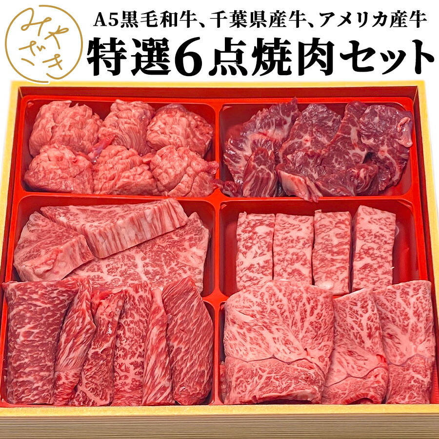 【送料無料 贈答用包装】  焼肉セット 食べ比べ 6種類 600グラム 冷凍 / 冷蔵 黒毛和牛 A5 牛肉 牛タン 赤身 霜降り 焼肉 鉄板焼 BBQ バーベキュー お取り寄せ おうちごはん グルメ おつまみ<br>母の日 贈り物 プレゼント ギフト