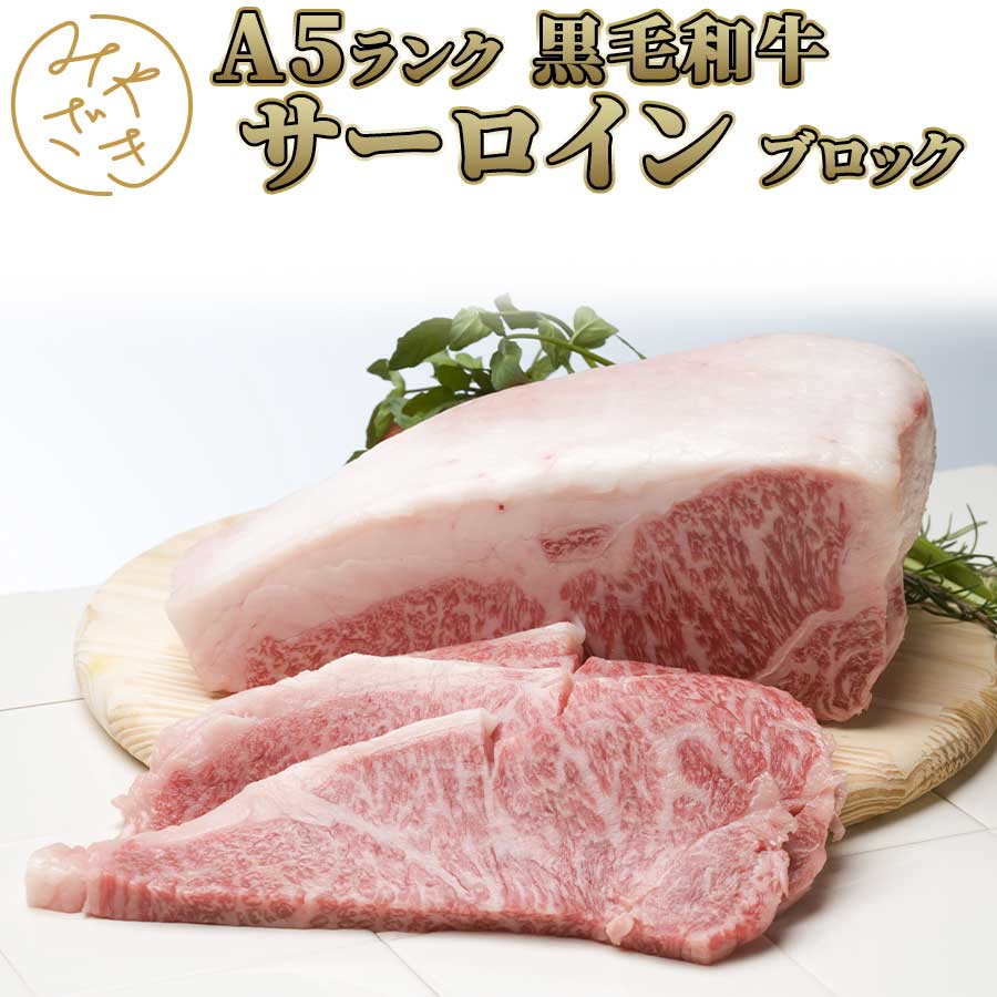 御祝 新生活 誕生日 ギフト 【送料無料※北海道、沖縄県を除く】 国産 牛肉 黒毛和牛 A5 サーロイン ブロック 800g 冷凍 塊 霜降り ステーキ ローストビーフ