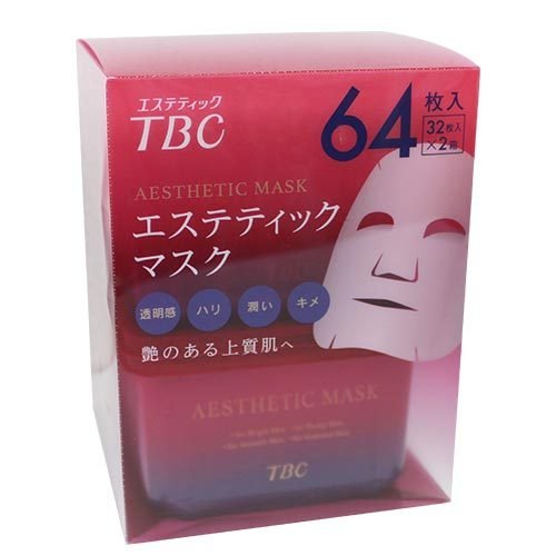 楽天市場】TBC エステティックマスク 64枚入 (32枚入 x 2箱） 顔