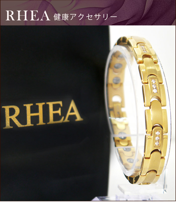RHEA EASY 【 ゴールド金剛石 レディース 】置き目引き受ける  思わしい腕輪