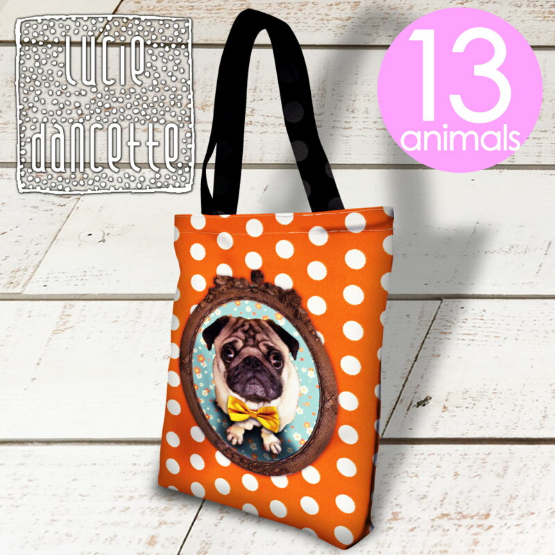 【オーダー品】黒パグ　トートバッグ　ポーチ　ハンドメイド　pug 犬 オーダー品】黒パグトートバッグポーチハンドメイドpug 犬