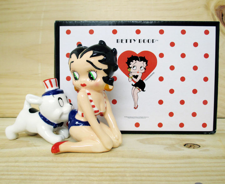 楽天市場】【Betty Boop ベティちゃん】 ソルト＆ペッパー 陶器製 