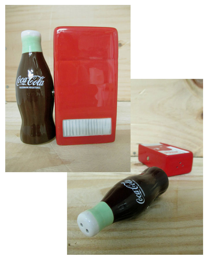 Coca Cola コカ コーラ ソルト ペッパー 陶器製 ベンディングマシーン ボトル Westland 塩コショウ入れ コカコーラ Coke アメリカ雑貨 アメ雑 アメリカン雑貨 Coca Cola コカコーラグッズ Southwestne Com