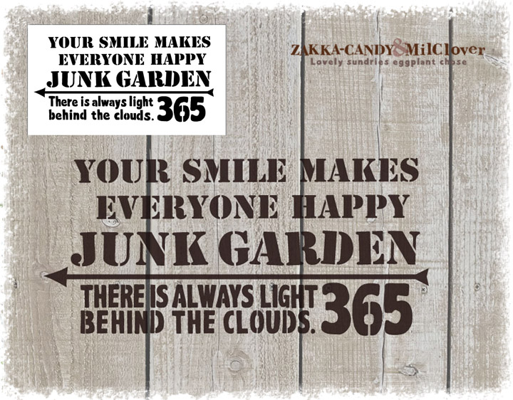 楽天市場 ステンシルシート Junk Garden 365 Milclover ミルクローバー