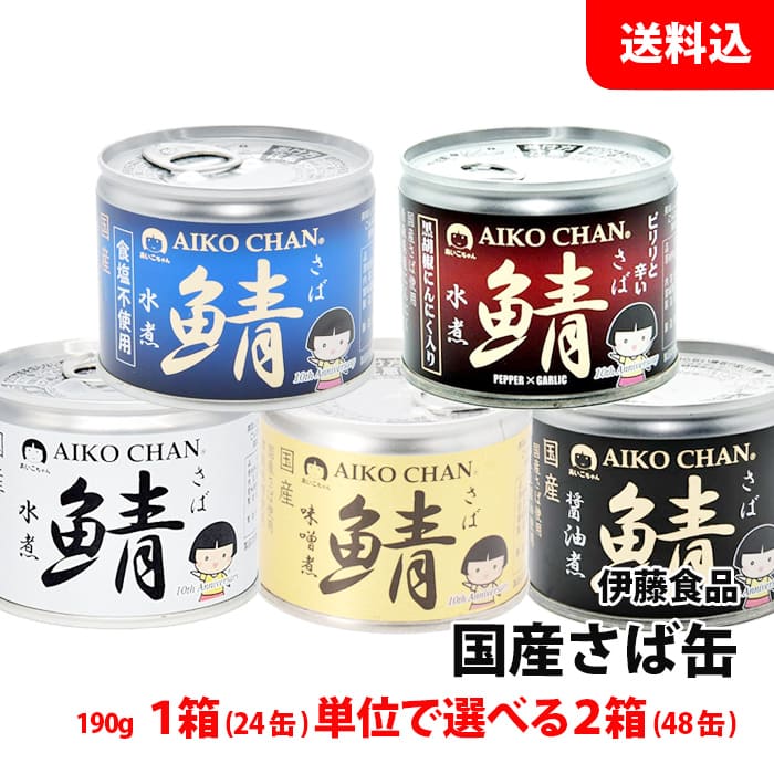 辛鯖　あいこちゃん24缶セット 伊藤食品 あいこちゃん 銀の鯖水煮 150g×24缶 1ケース 国産 さば