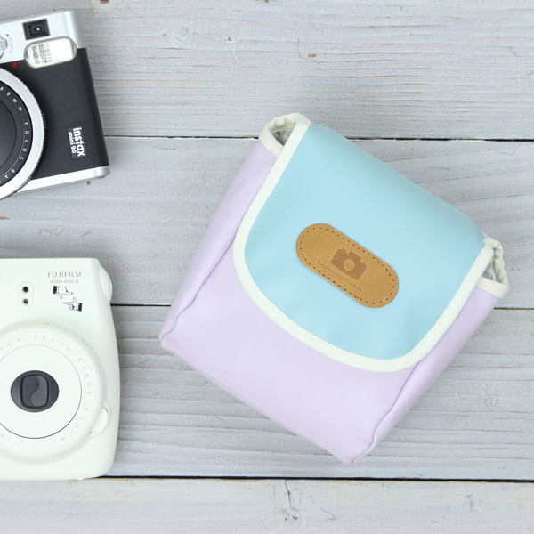 楽天市場 かわいい チェキケース チェキ Instax Mini 全機種対応カメラケース パープル ミントブルー ミーナ