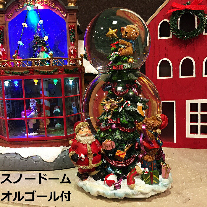 楽天市場 スノードーム クリスマスオルゴール クリスマスウオーターボール オルゴール付 只今予約販売 発送11月初旬予定 Color And Seasons