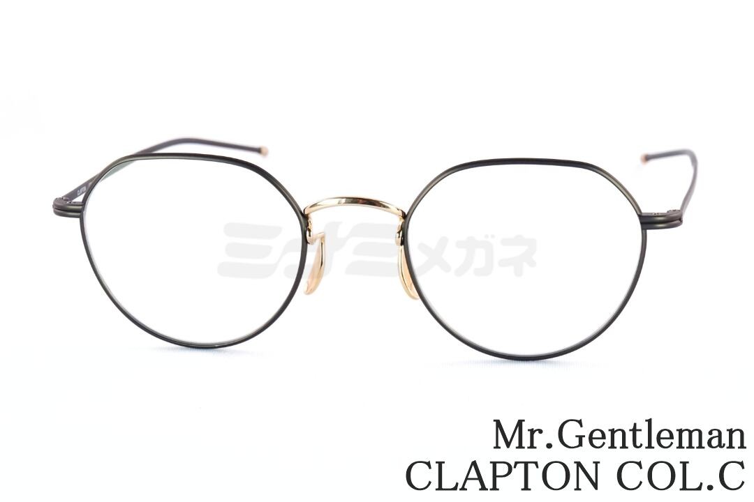 Mr.Gentleman メガネ CLAPTON Col.C クラウンパント メタル ミスタージェントルマン 鯖江 眼鏡 日本製 国内 正規品|ミナミメガネ 店
